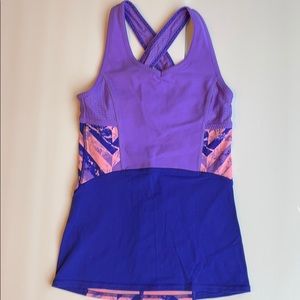 Ivivva purple active wear tank size 8